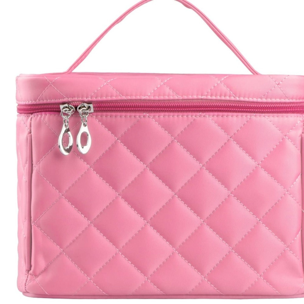 Big Size Nylon Cosmetic Bag, Pink